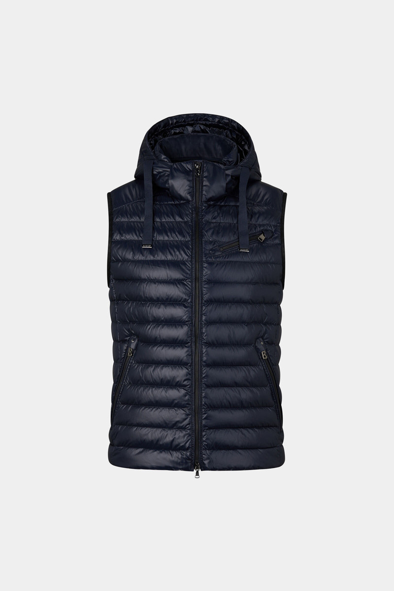 Lonne lightweight down vest in Navy blue 1