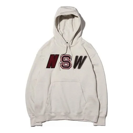 Men's Nike Nsw Fleece Lined Stay Warm White Pullover 943574-072 - 1