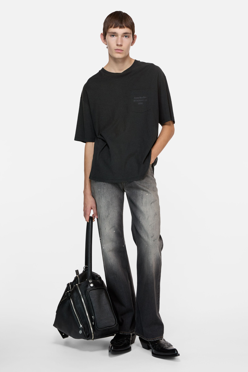 Acne Studios Logo t-shirt - Relaxed unisex fit - Black outlook