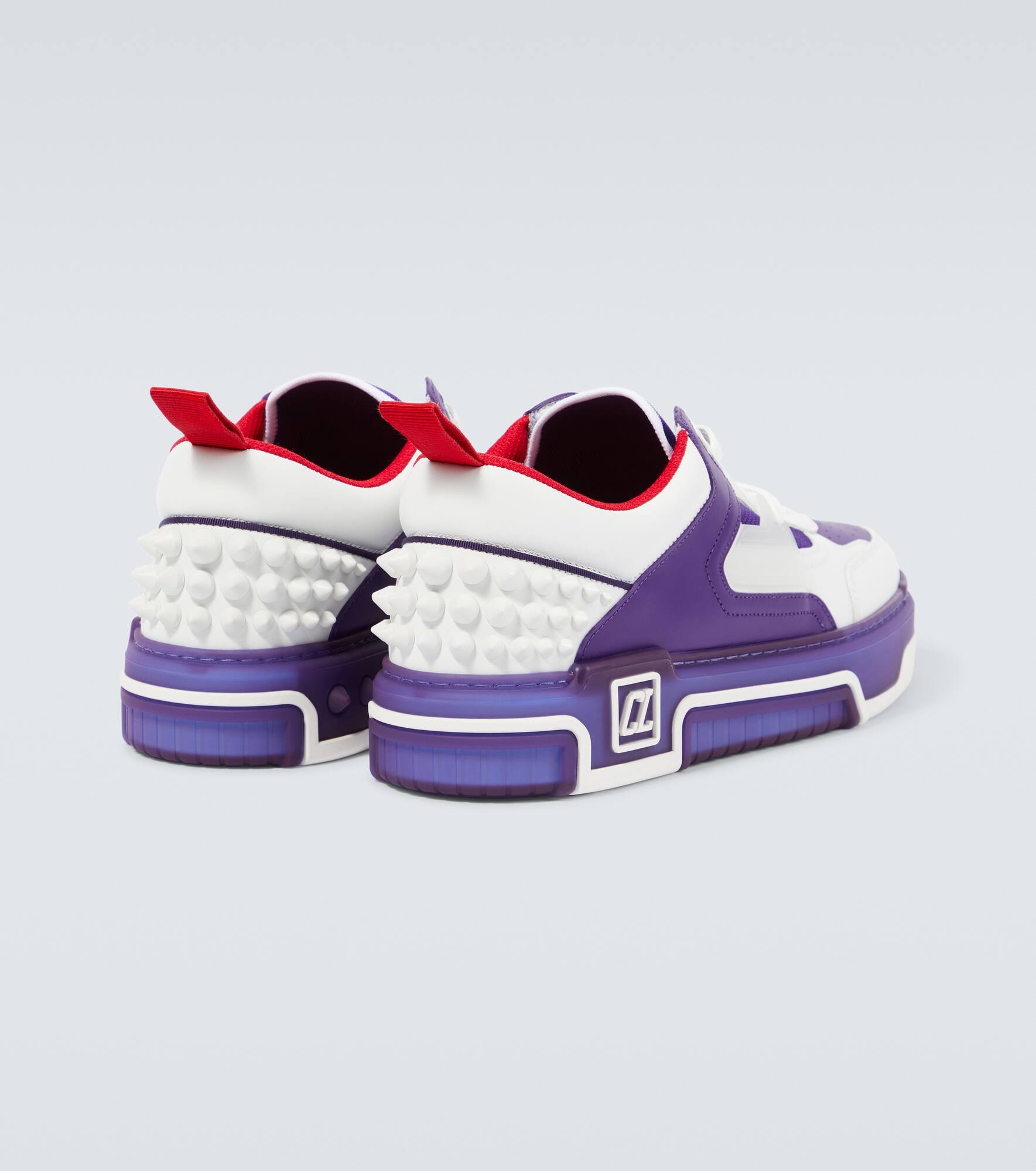 Astroloubi leather-trimmed sneakers - 6