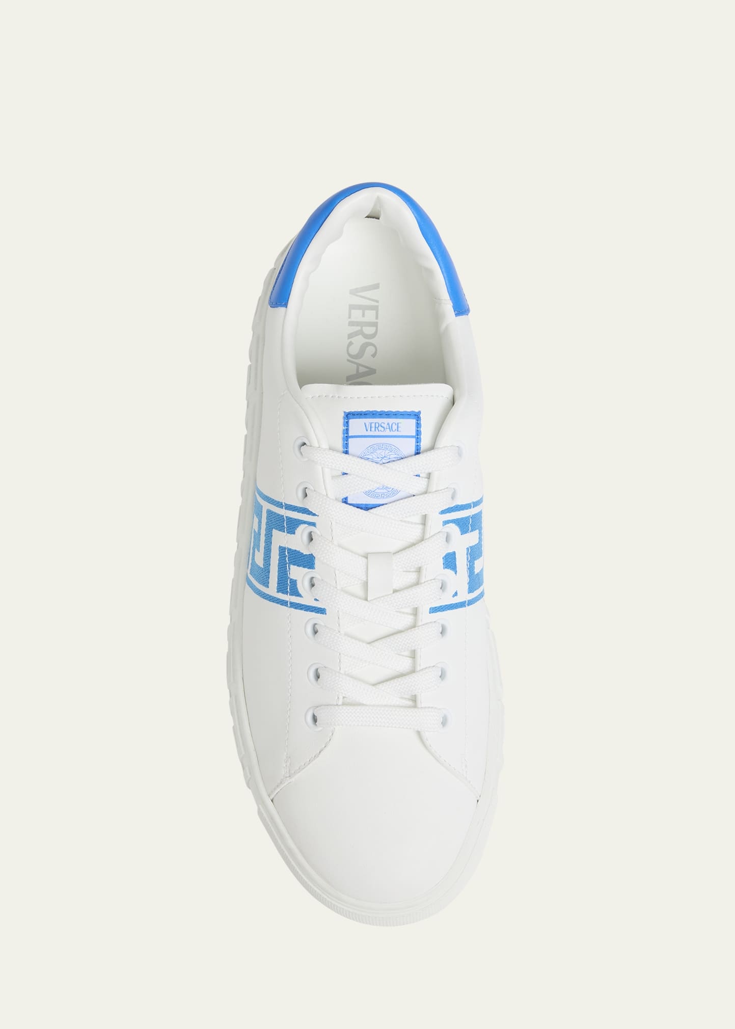 Men's La Greca Leather Low-Top Sneakers - 5