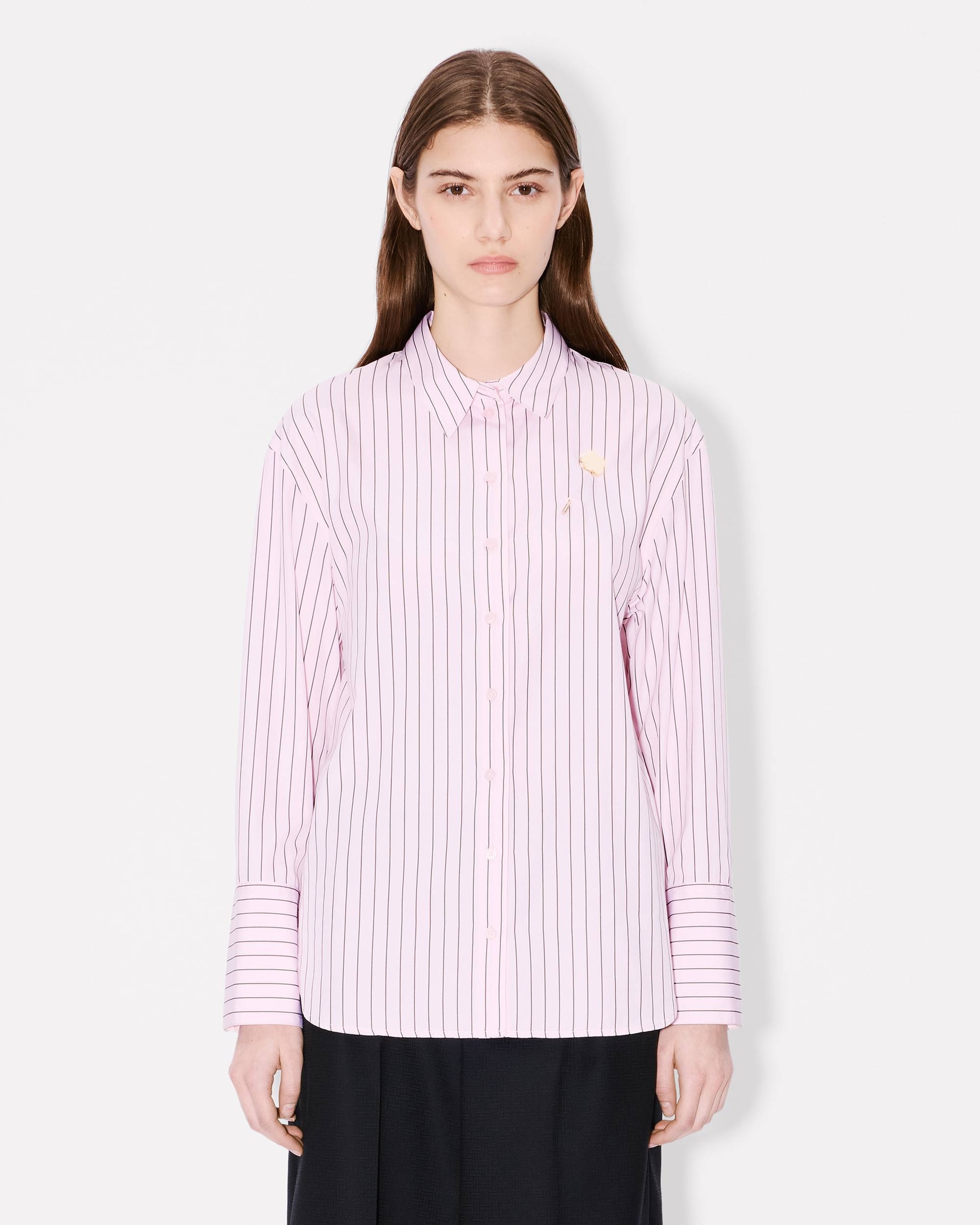 'Boke Flower' pin shirt in cotton poplin - 3