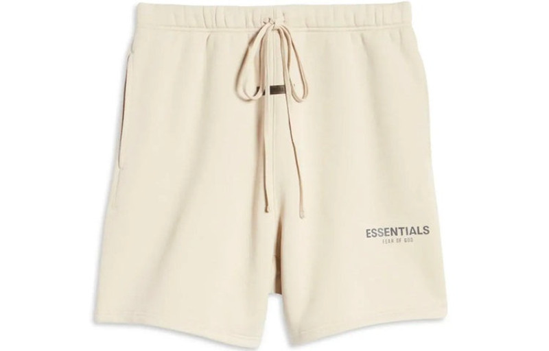 ESSENTIALS Fear of God Essentials x Nordstrom SS21 Sweatshorts Stone Oat FOG-SS21-675 outlook