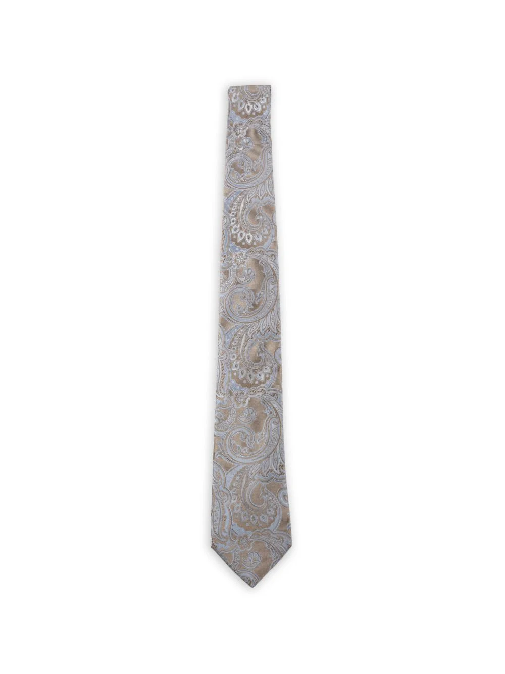 paisley-pattern silk tie - 1