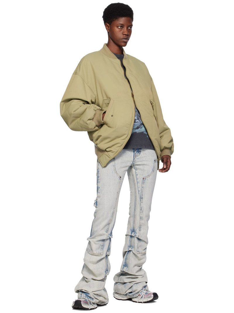 We11done Khaki Padded Bomber Jacket outlook