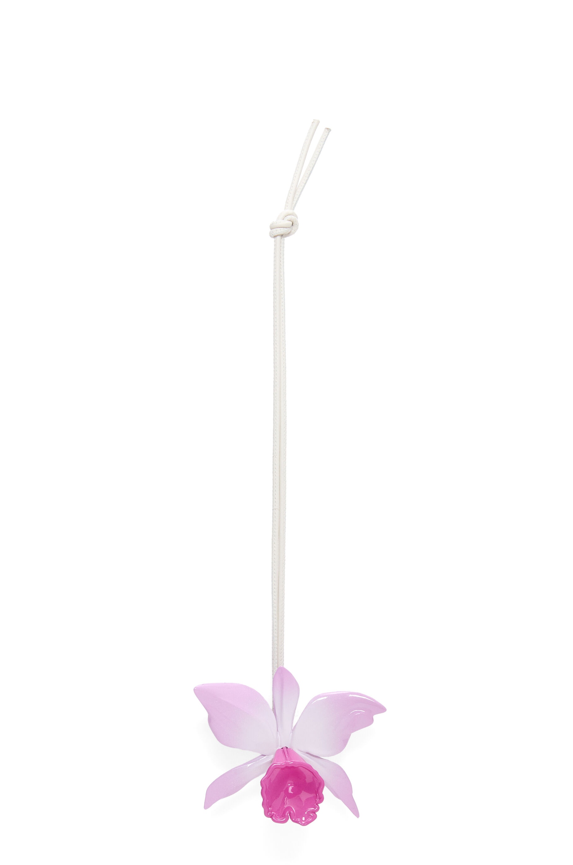 Orchid charm in classic calfskin - 1