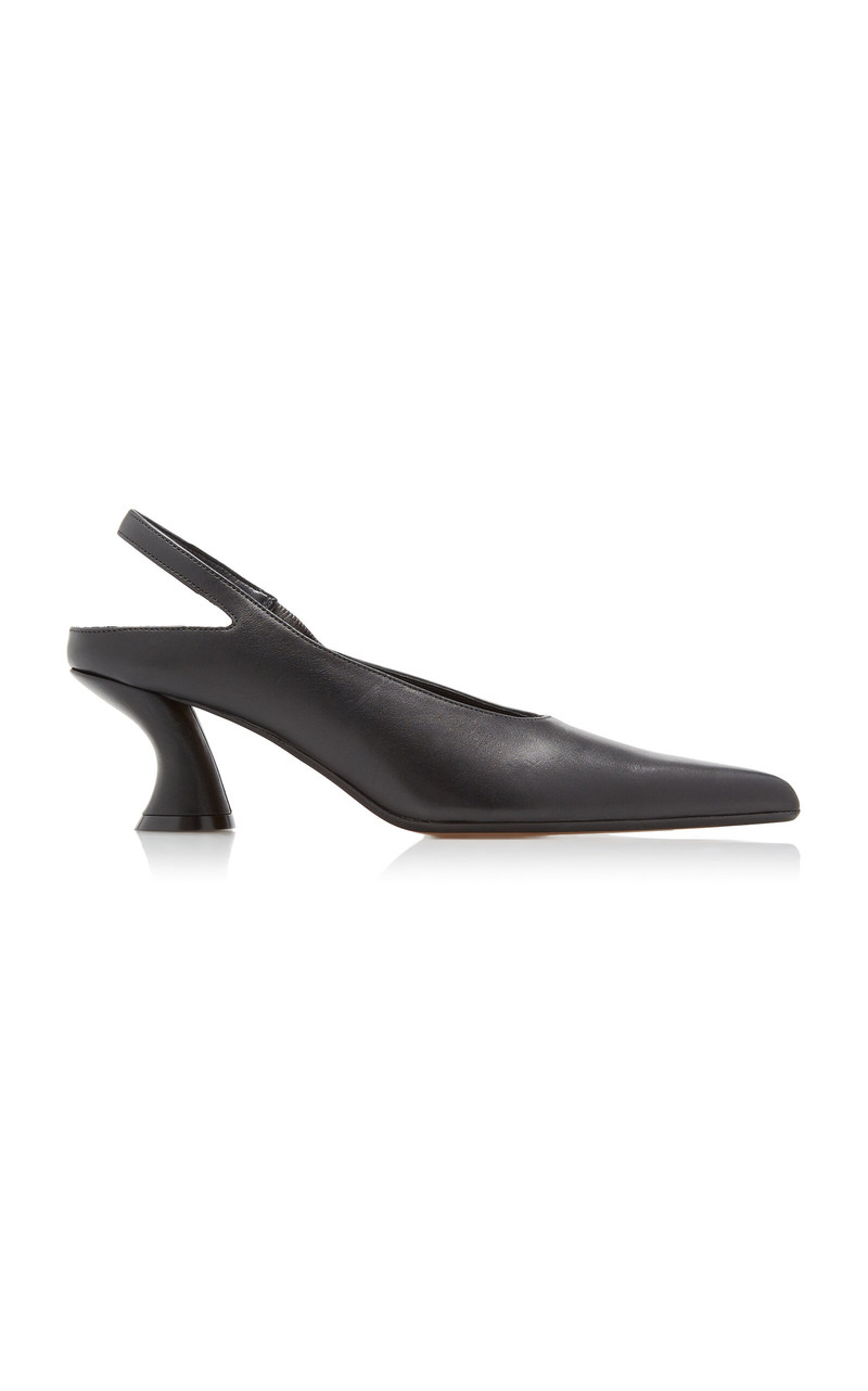 Leather Slingback Pumps black 1