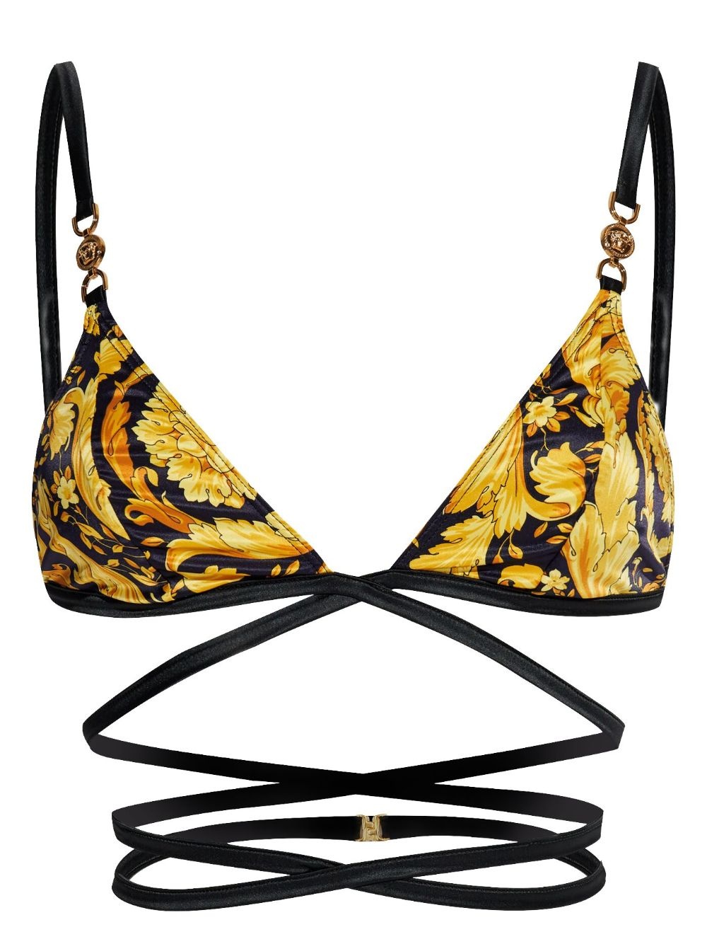 Barocco-print cropped top - 1