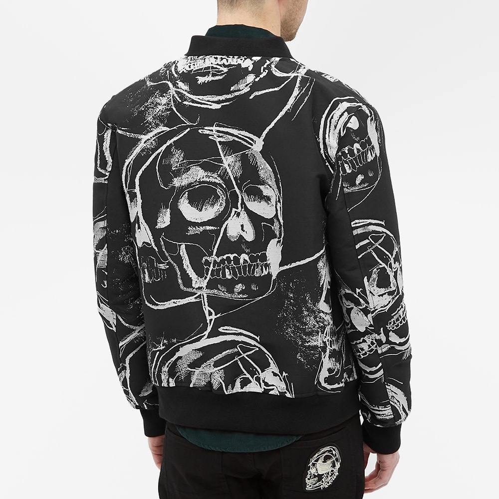 Alexander McQueen Skulll Print Bomber Jacket - 7