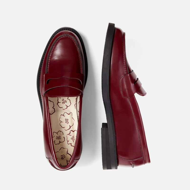 Wilde Burgundy Penny Loafer - Women's 5