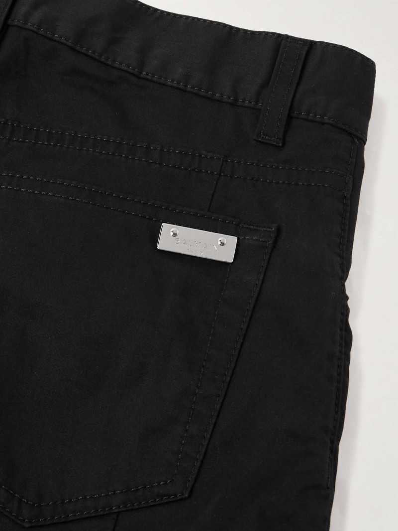 Tapered Panelled Stretch-Cotton Cargo Trousers 5