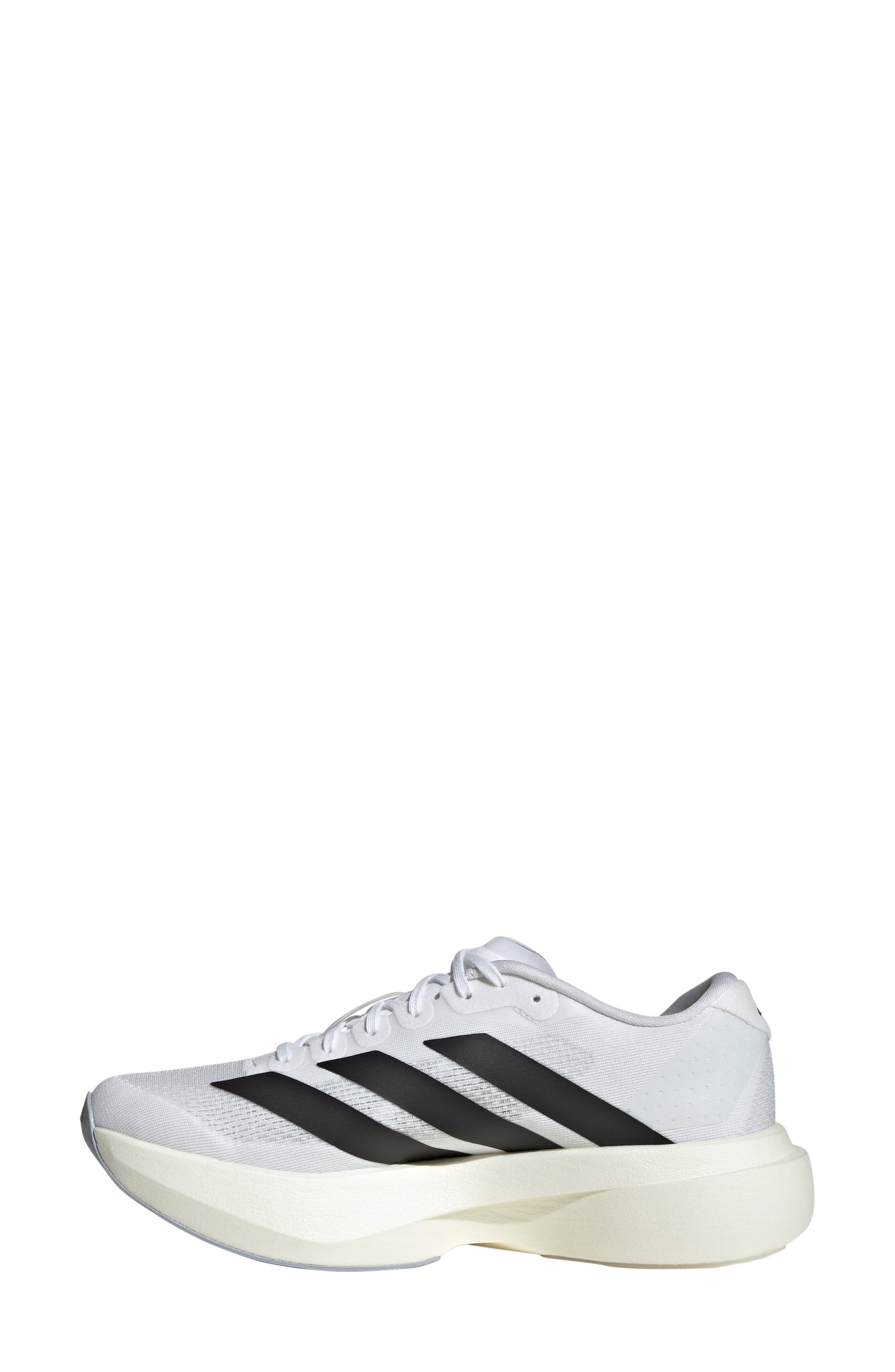 adidas Adizero Evo SL Running Shoe in White/black/Ftwr White at Nordstrom - 6