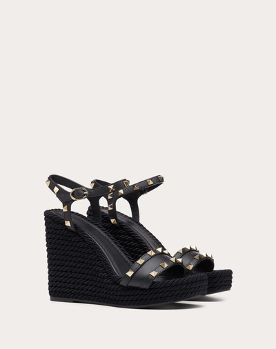 Valentino Calfskin Studded Wedge Sandal 115 mm outlook