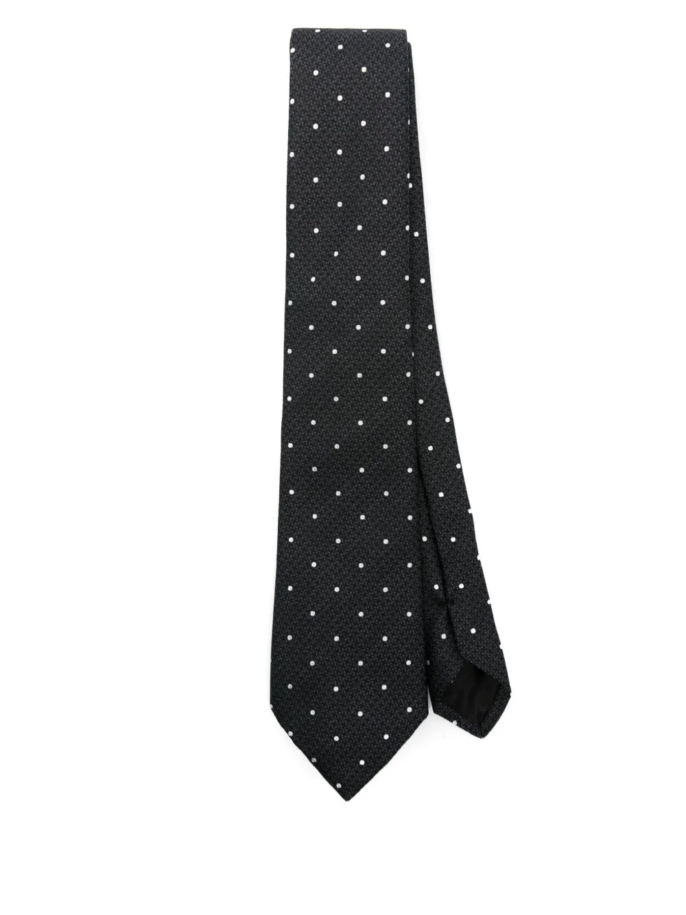 polka dot-print tie - 1