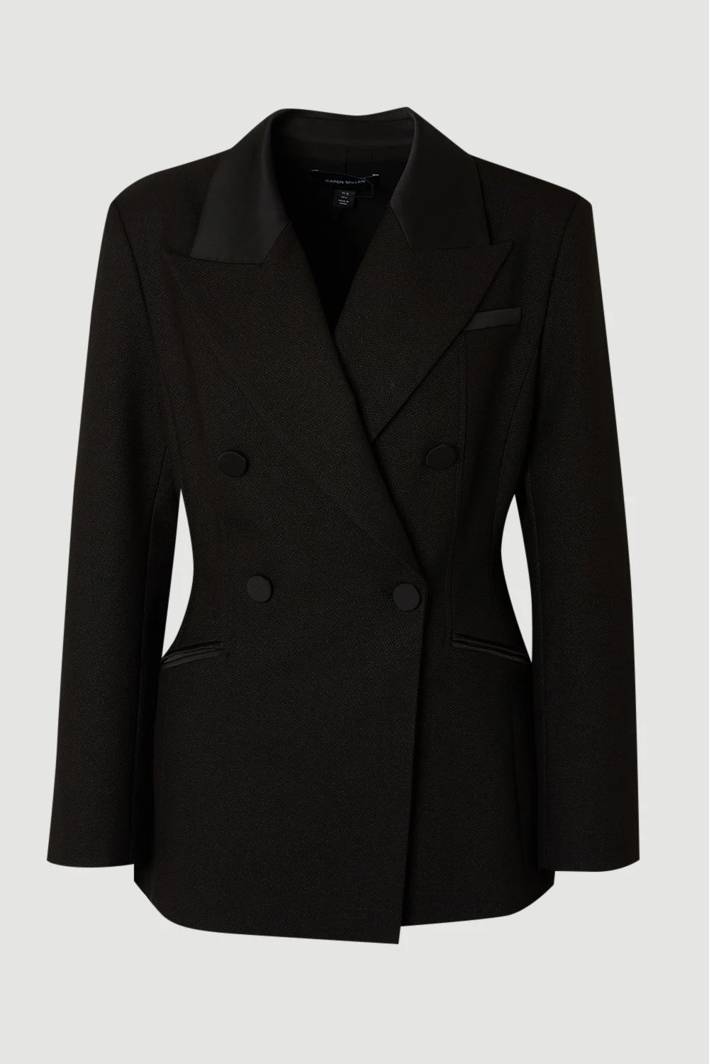 Tailored Double Breasted Blazer - 1