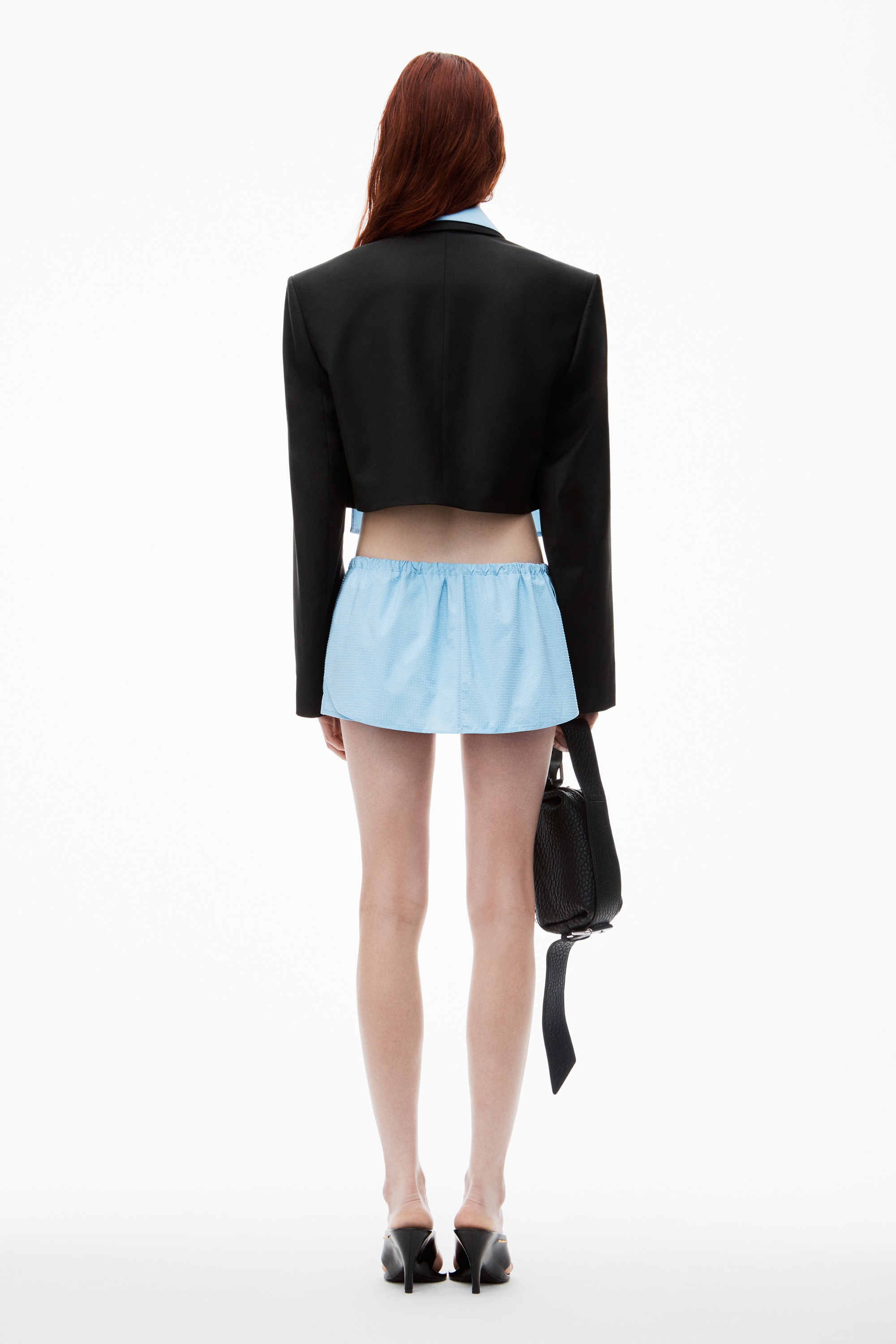 Pre-Styled Cropped Blazer with Dickie - 5