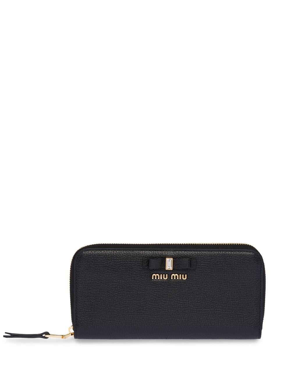 bow embellished continental wallet - 1