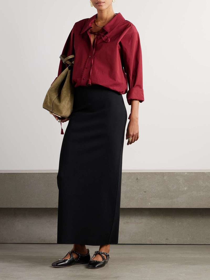 Max Mara Alce knitted maxi skirt Black outlook