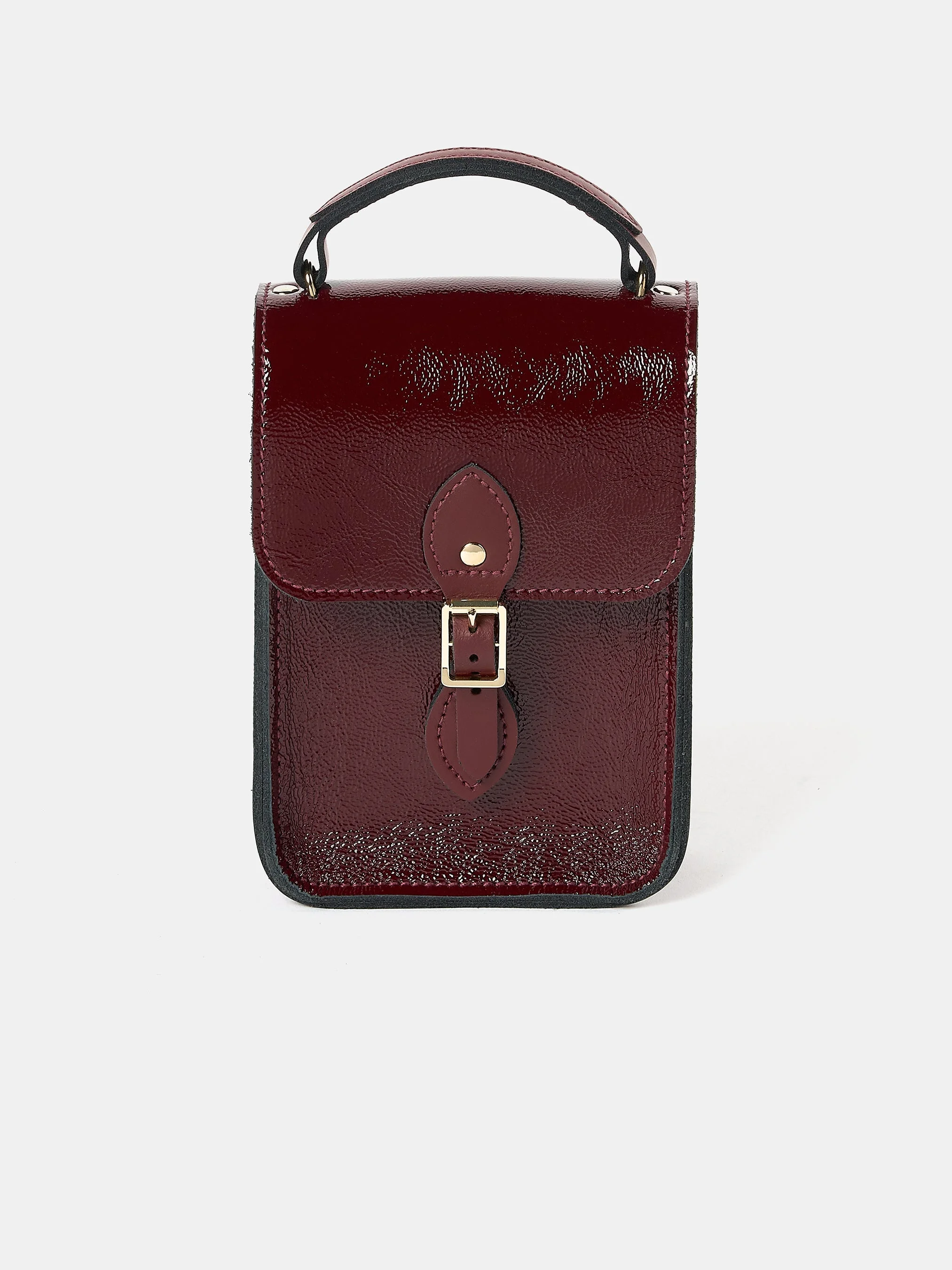 The Mini Binocular Bag - Oxblood Patent - 1