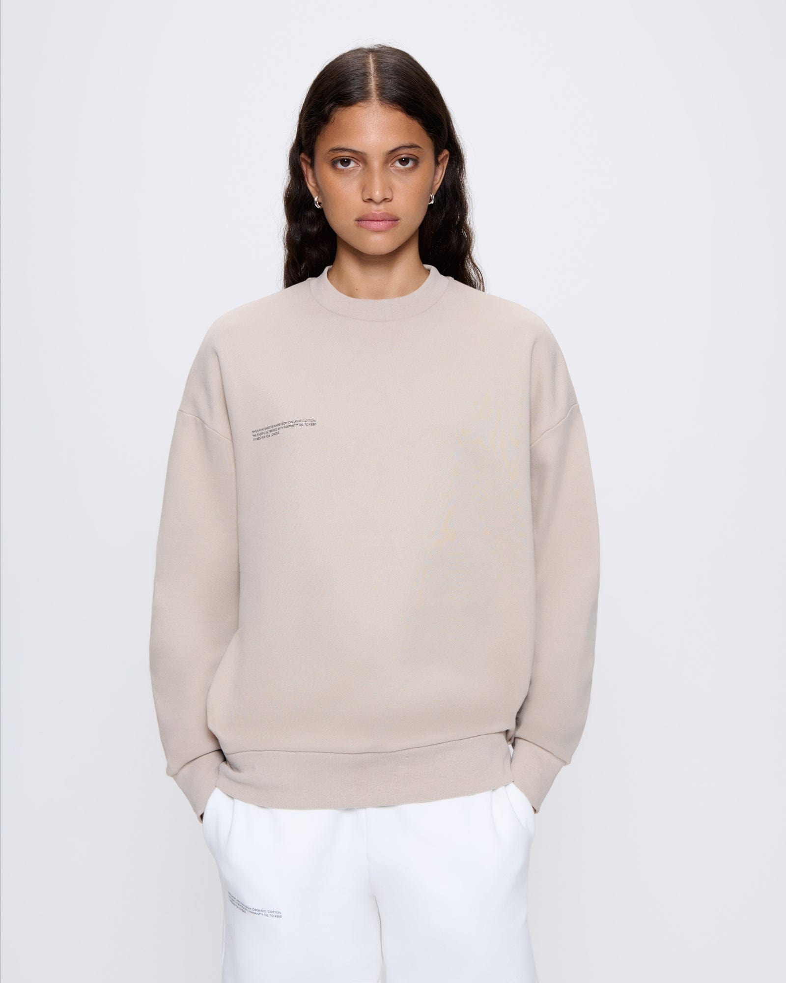 Womens 365 Midweight Sweatshirt - Stone - 2