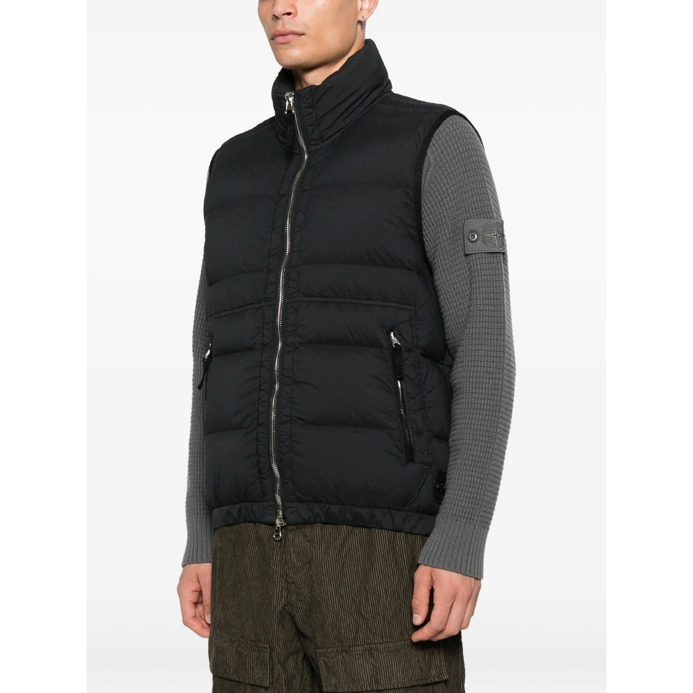 Stone Island Black Jackets - Waistcoats & Gilets Men - 4