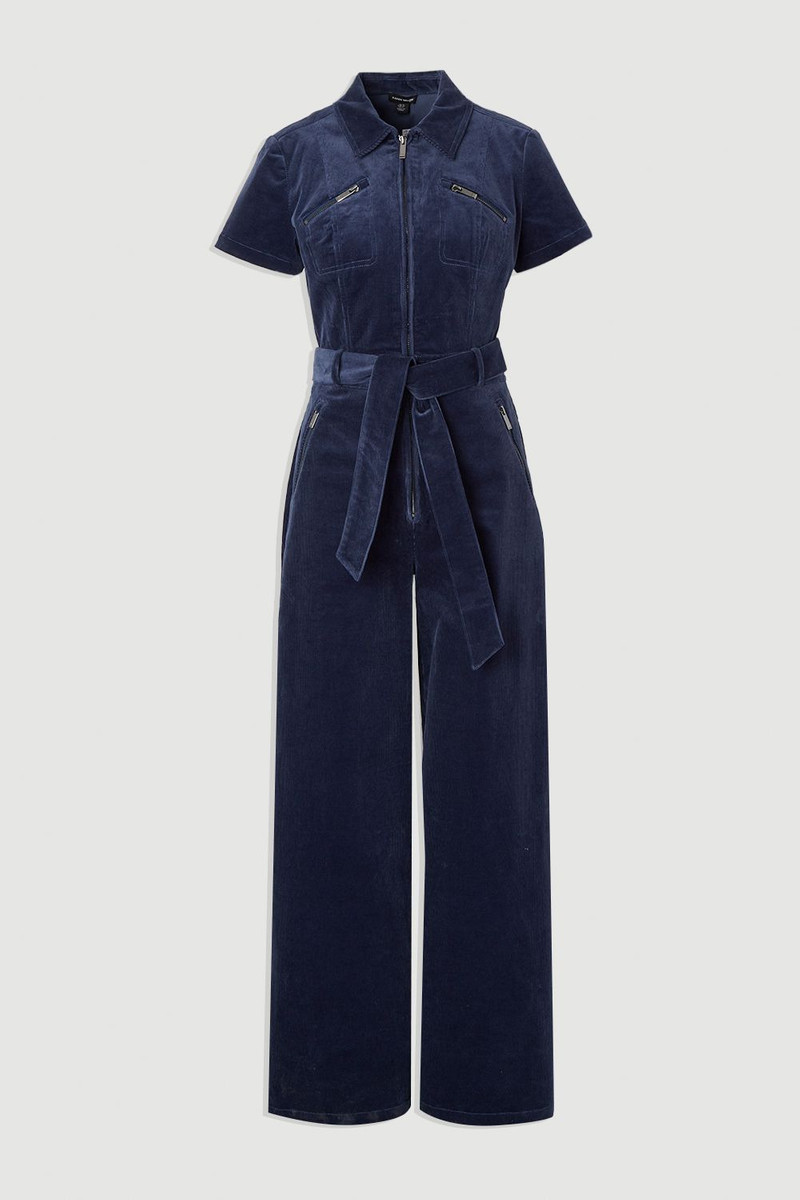 Stretch Cord Wide Leg Jumpsuit 4