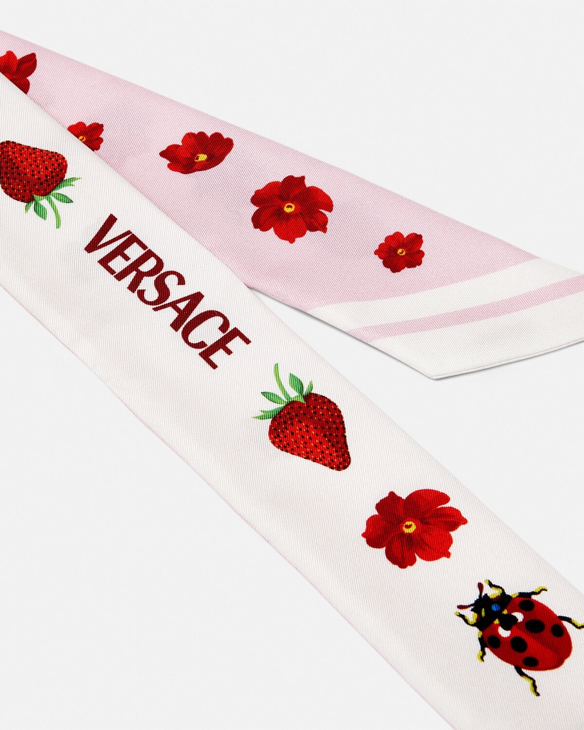 Strawberry Garden Silk Scarf Tie - 2