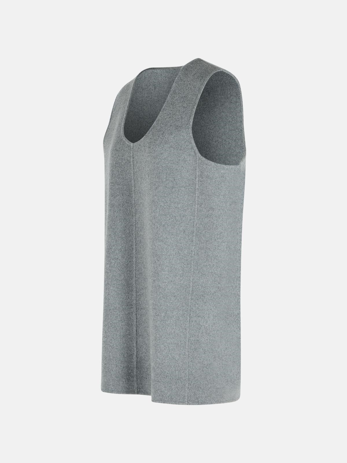 'NYONA' GREY WOOL DRESS - 2