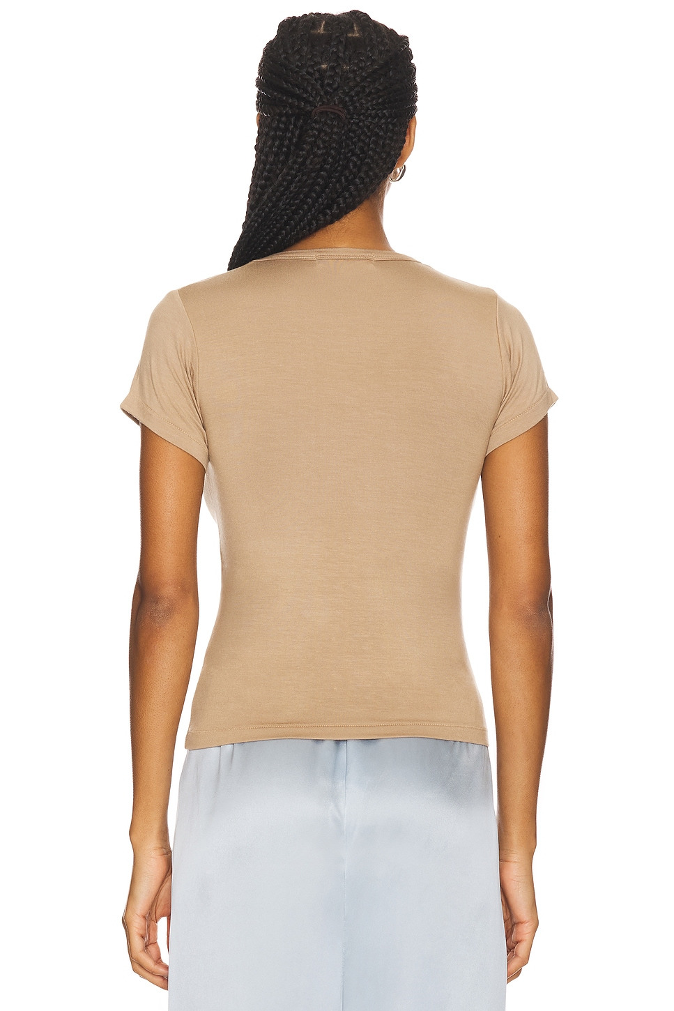 Fitted Crewneck Short Sleeve T-Shirt - 3