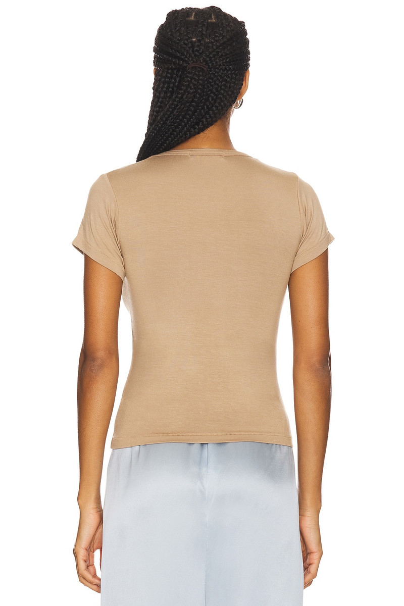 ÉTERNE Fitted Crewneck Short Sleeve T-Shirt outlook