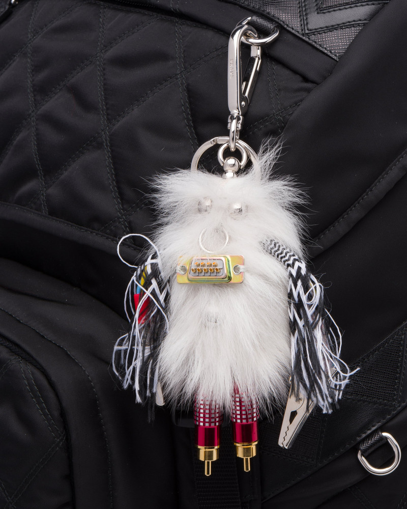 Prada Rufus Fur Keychain Trick outlook