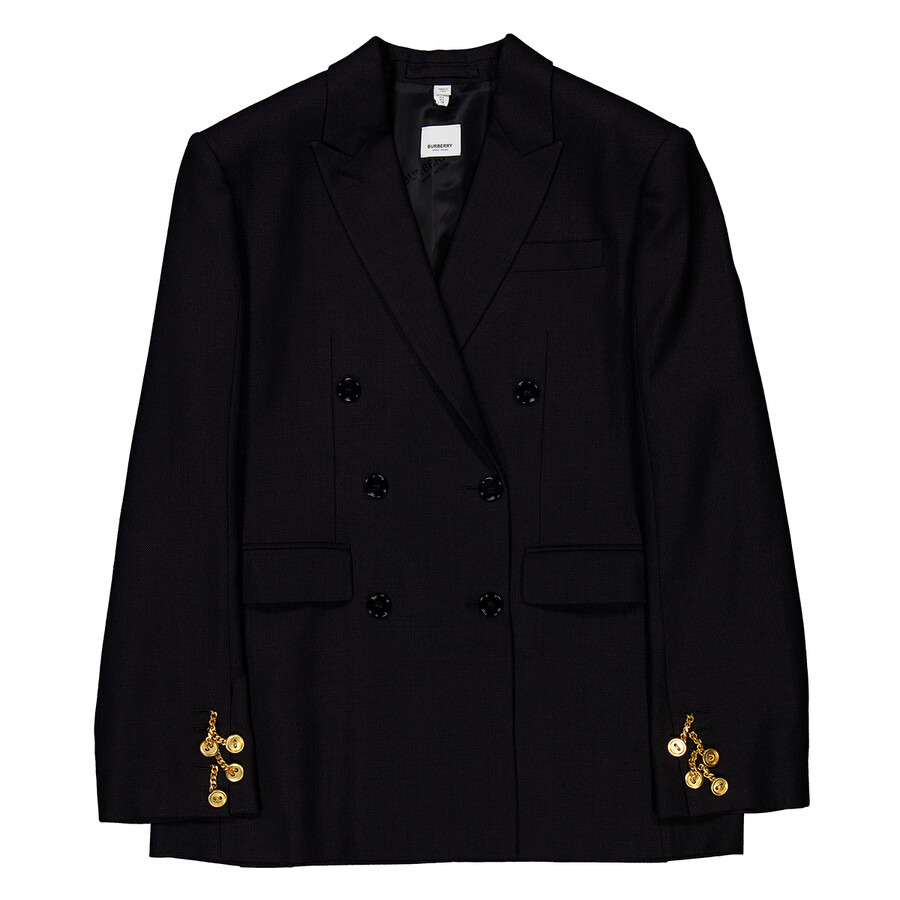 Burberry Long Sleeve Double Breasted Jacket - 1