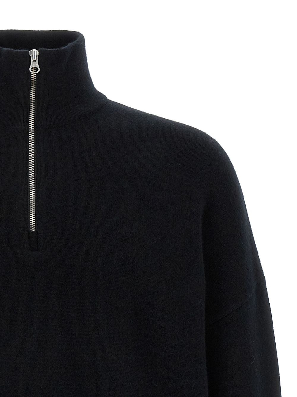 half-zip cuffed-sleeves sweater - 3