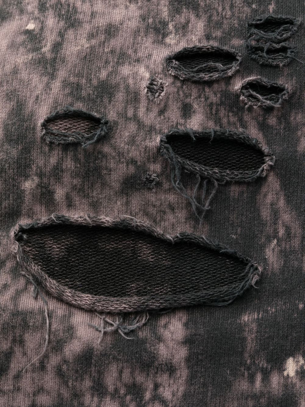 distressed-effect logo track pants - 6