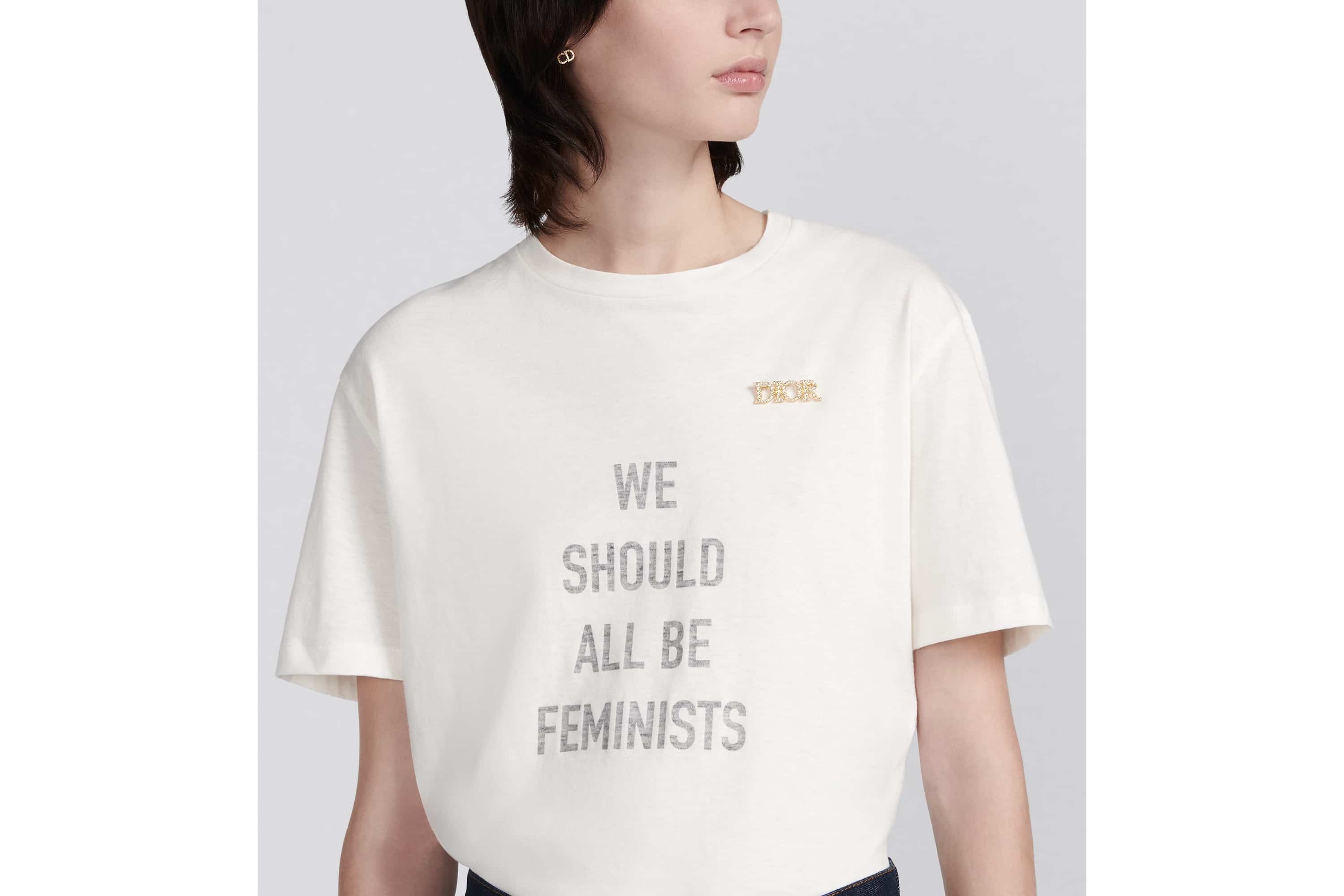 【ディオール】We Should All Be Feminists Tシャツ Dior 'WE SHOULD ALL BE FEMINISTS' T-Shirt | REVERSIBLE