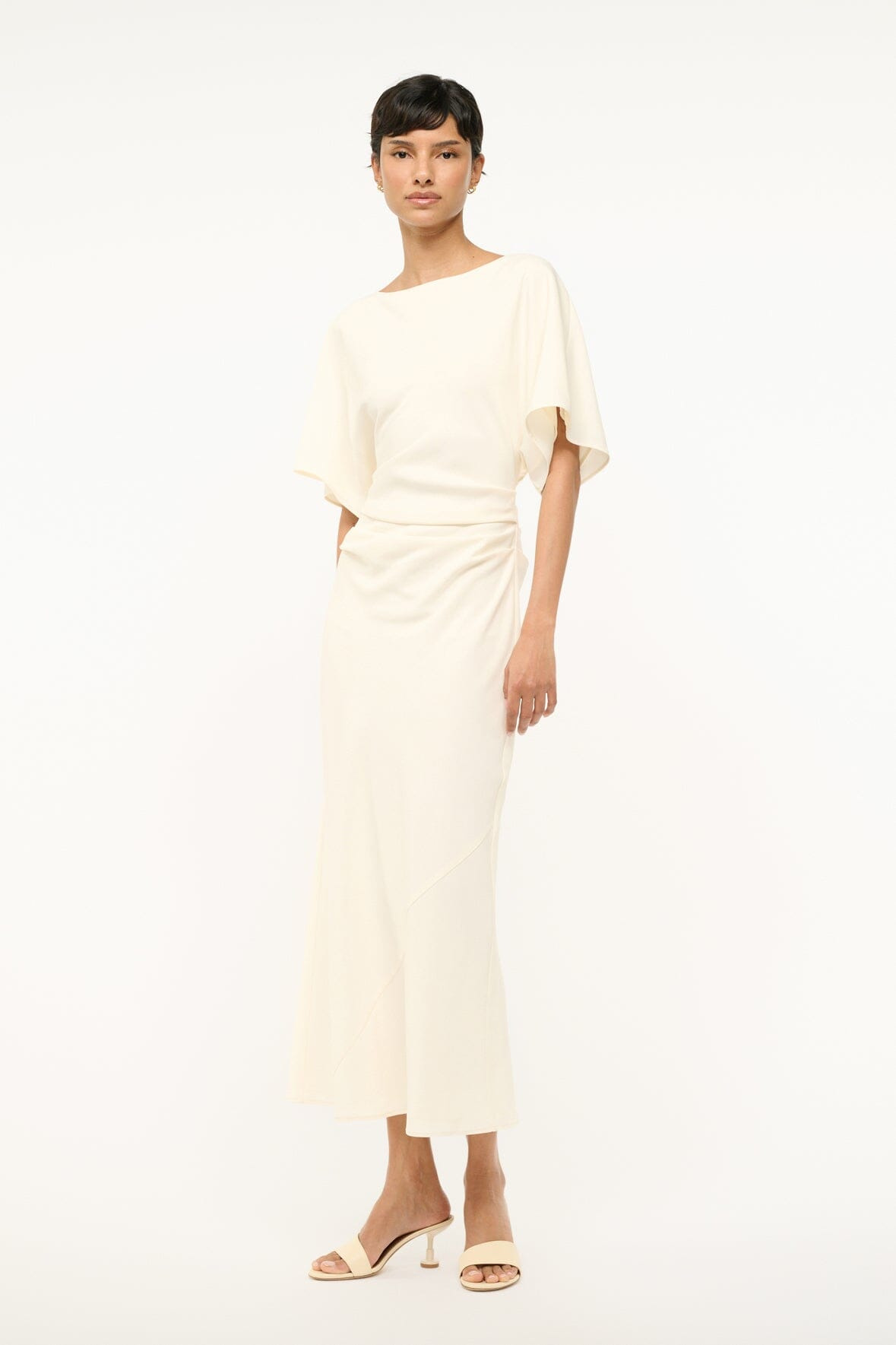 STAUD AMELIE DRESS IVORY - 3