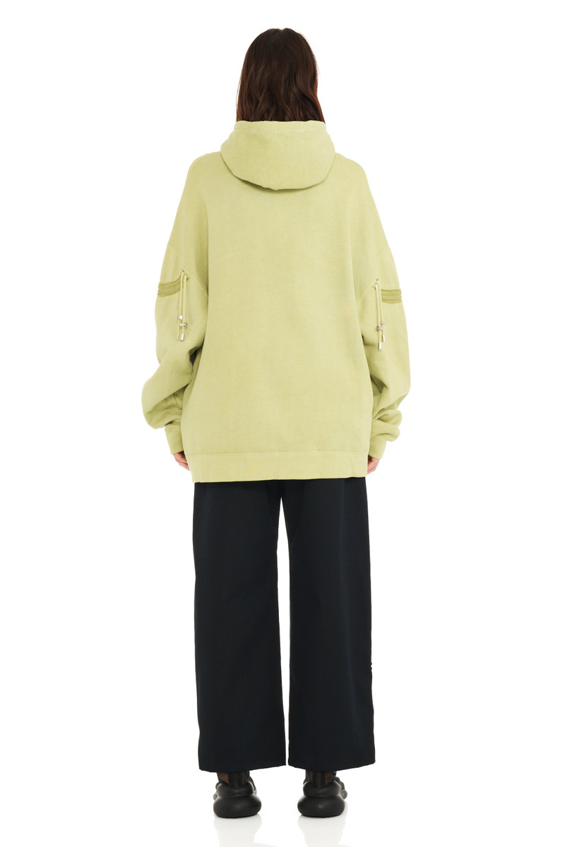 OLIVE FLAMES STAR HOODIE 5