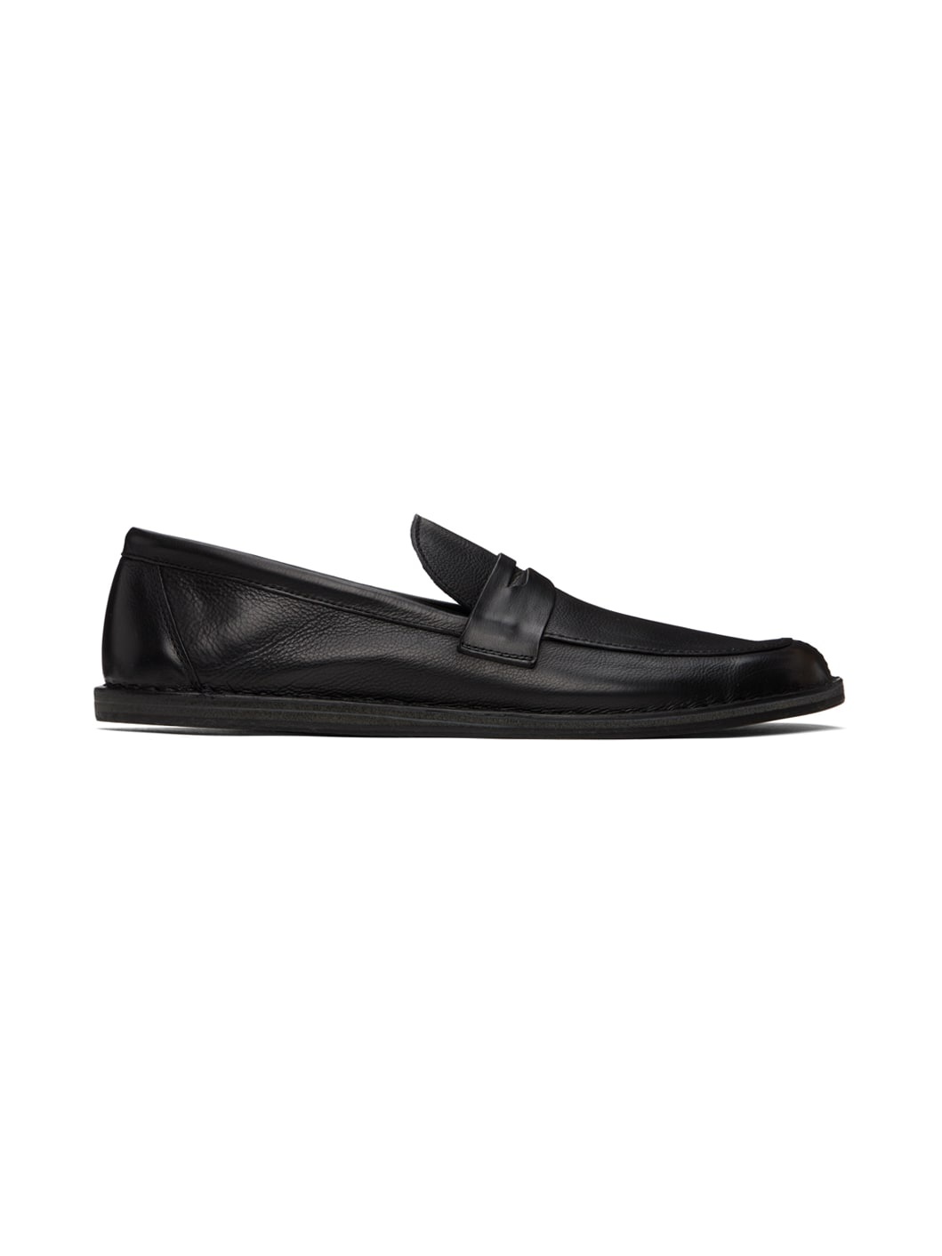 Black Cary Leather Loafers - 1