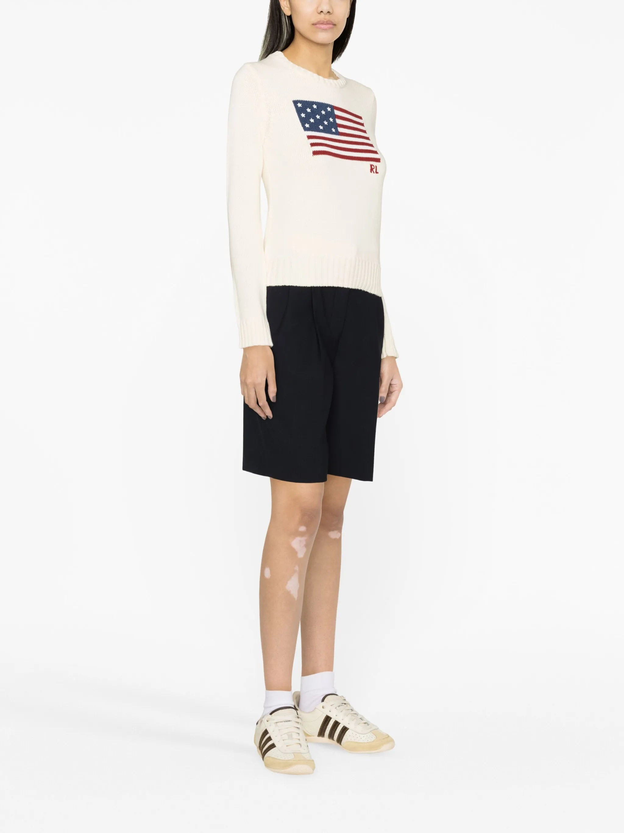 Ralph Lauren Flag-intarsia Cotton Jumper - 2