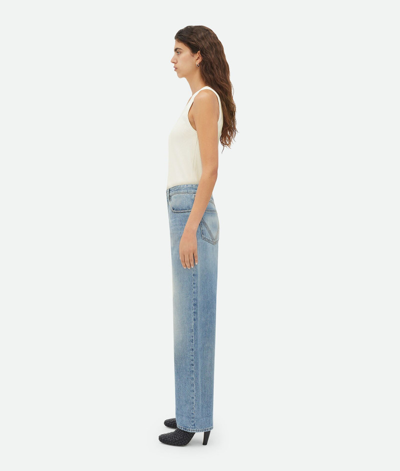 Bottega Veneta Vintage Medium Indigo Turned Up Denim outlook