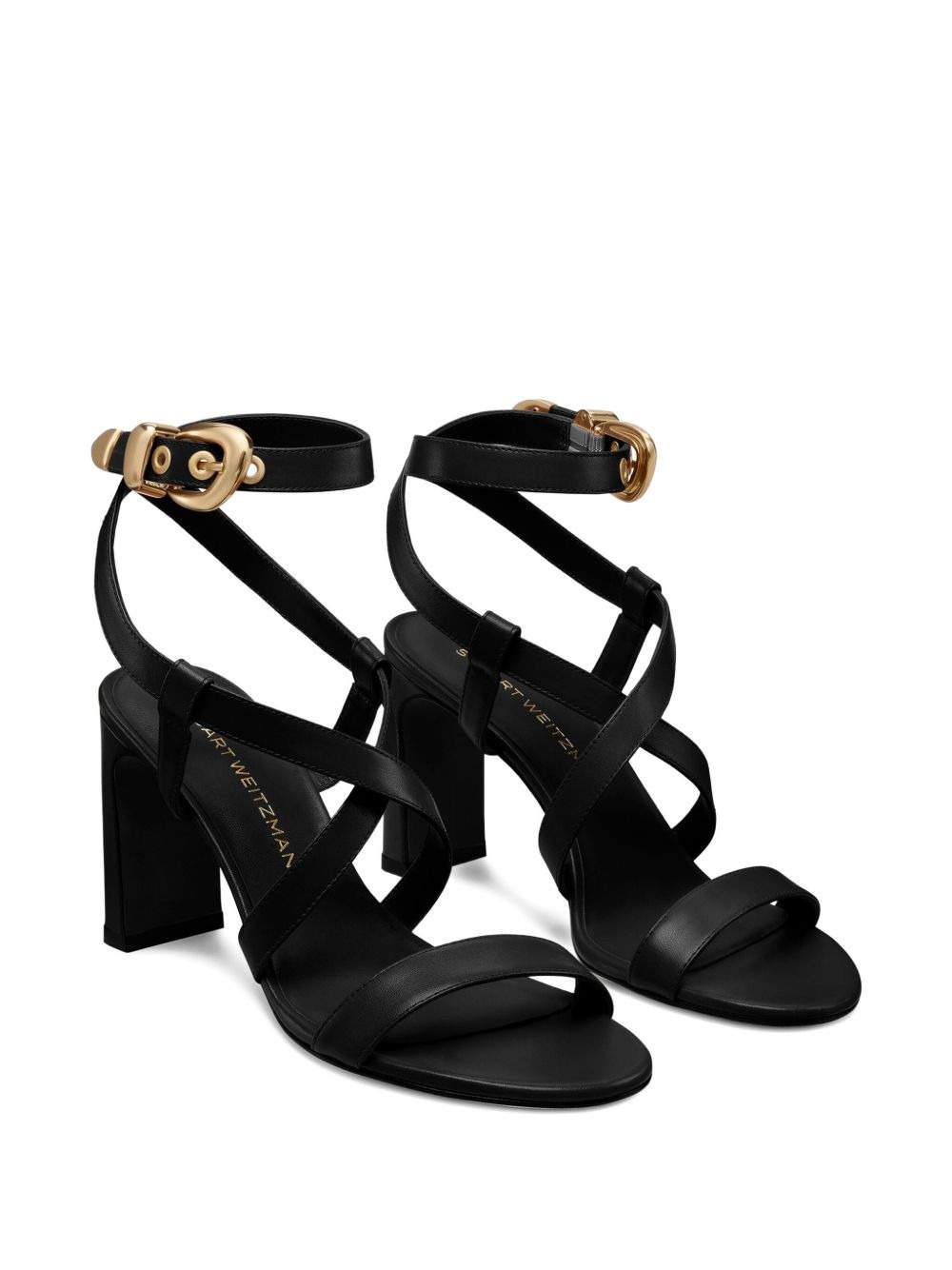 buckle-embellished crossover sandals - 2