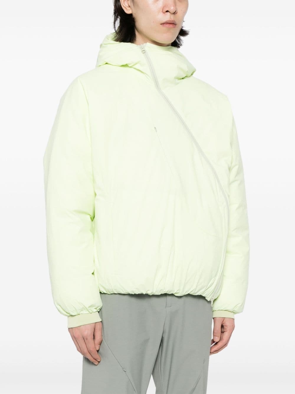 off-centre padded jacket - 3