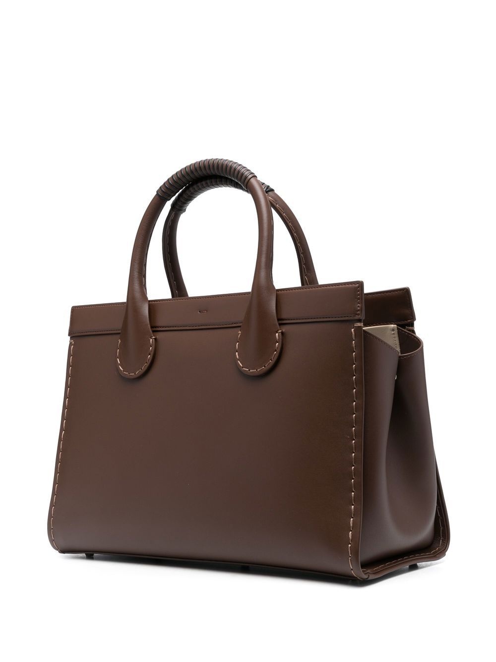 Edith large leather tote bag - 3