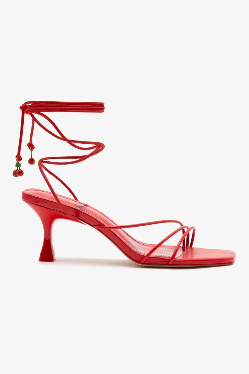 Nadia Sandal In Scarlet Leather 1