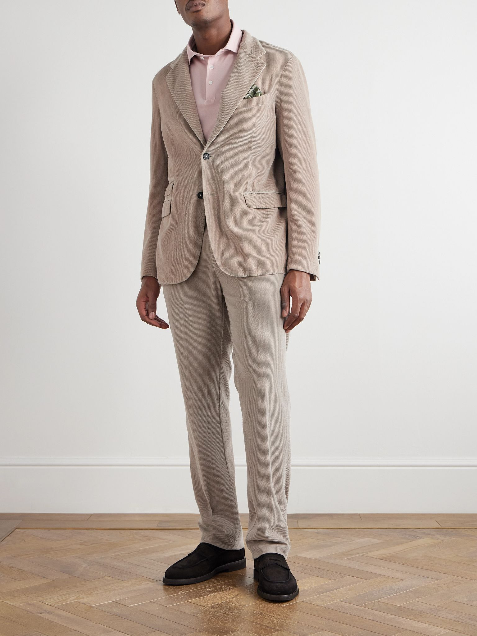 Sloop Cotton-Corduroy Suit Beige - 2