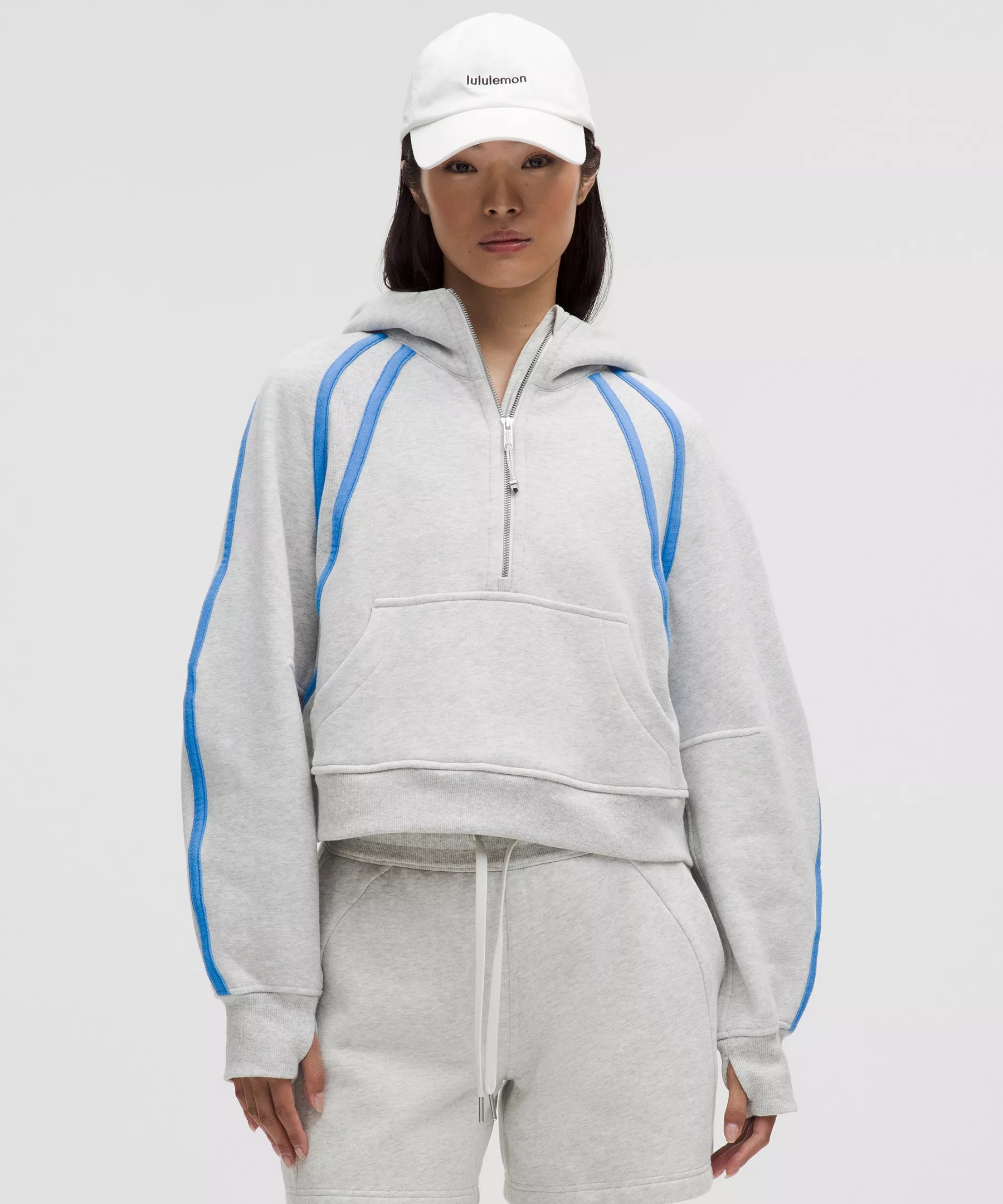 Scuba Oversized Half-Zip Hoodie *Trim - 1