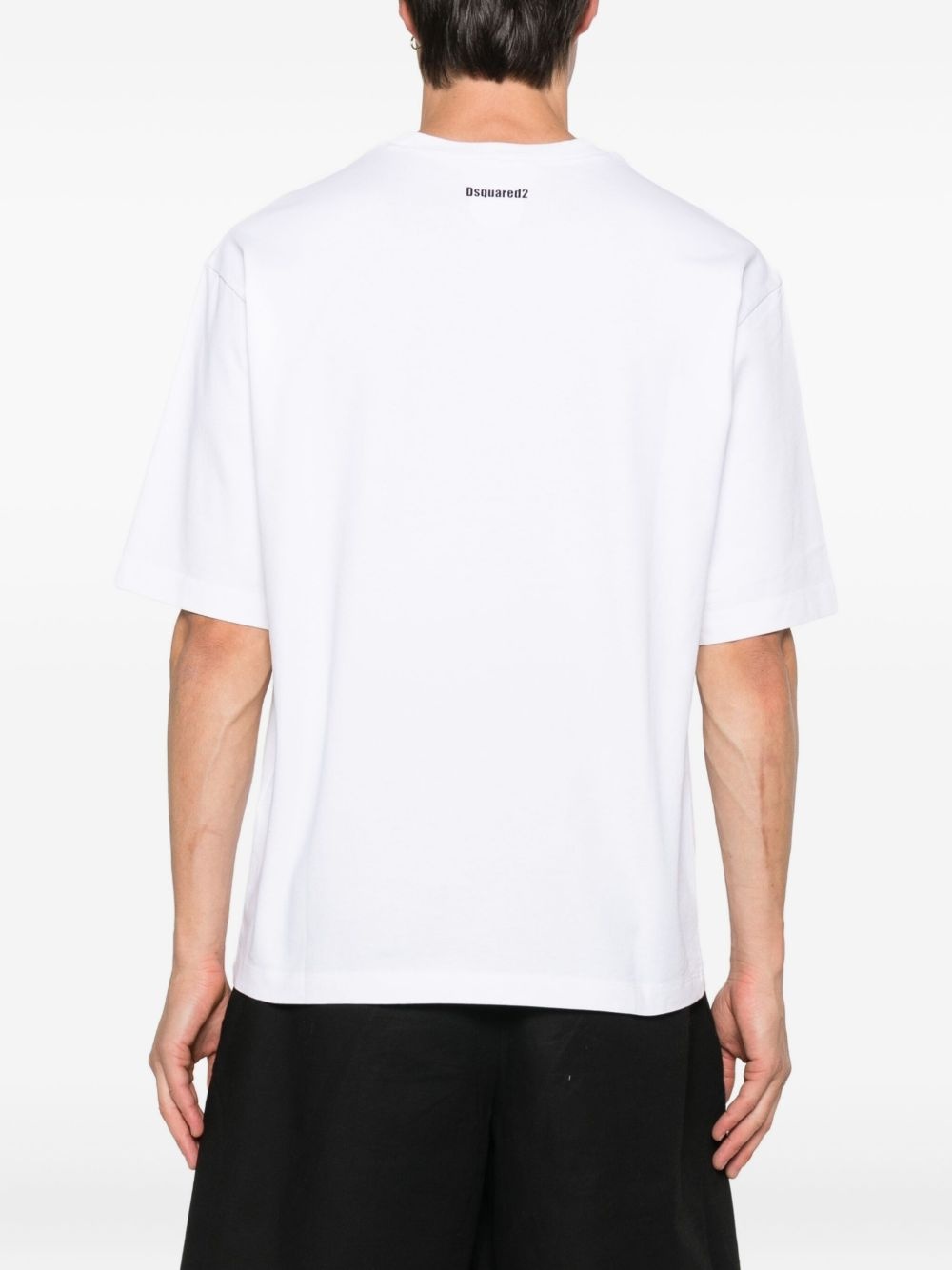 logo-print cotton T-shirt - 3