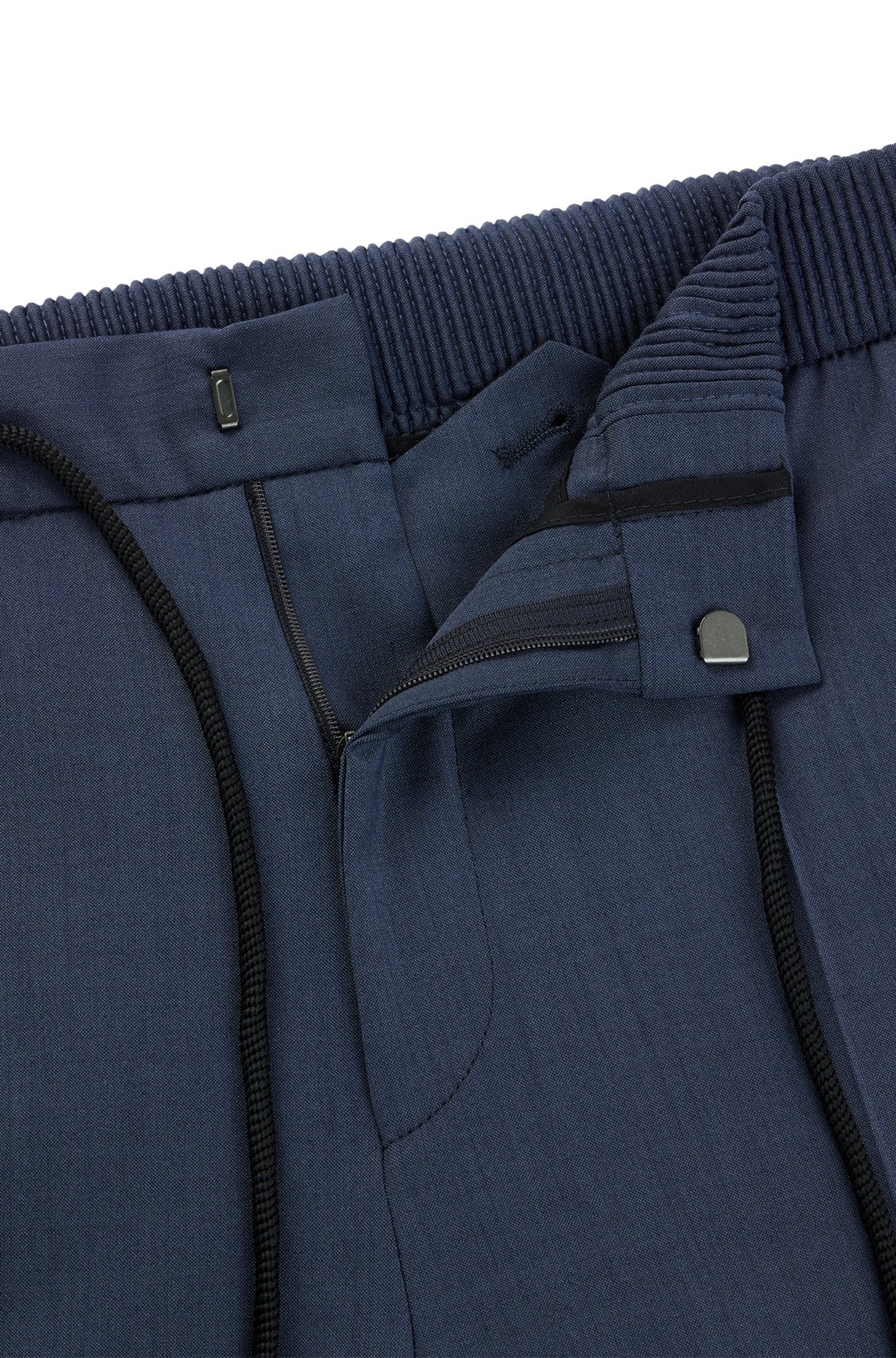 EXTRA-SLIM-FIT TROUSERS IN MOHAIR-LOOK MATERIAL - 6