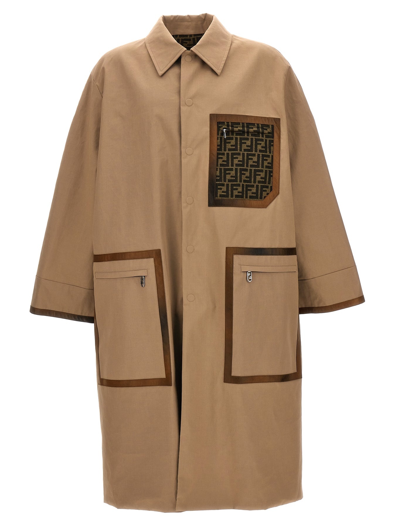 Ff Coats, Trench Coats Beige - 1