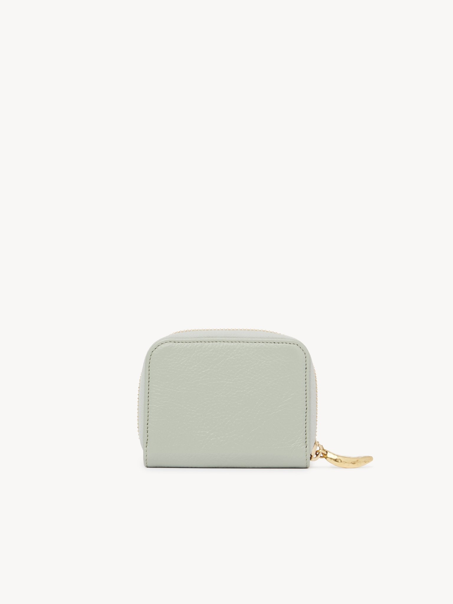 BANANA ZIPPED COIN PURSE IN GRAINED LEATHER - 4